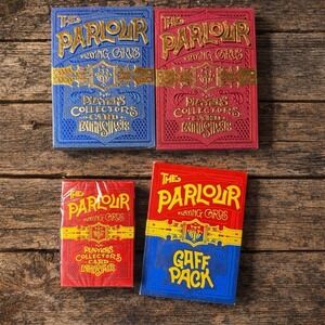 The Parlour Playing Cards Red, Blue, Gaff Pack & Mini Size Stockholm New Sealed